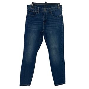 Lucky Brand Ava Women’s Blue Jeans Sz 6/28 Mid-Rise Skinny Ankle Distressed